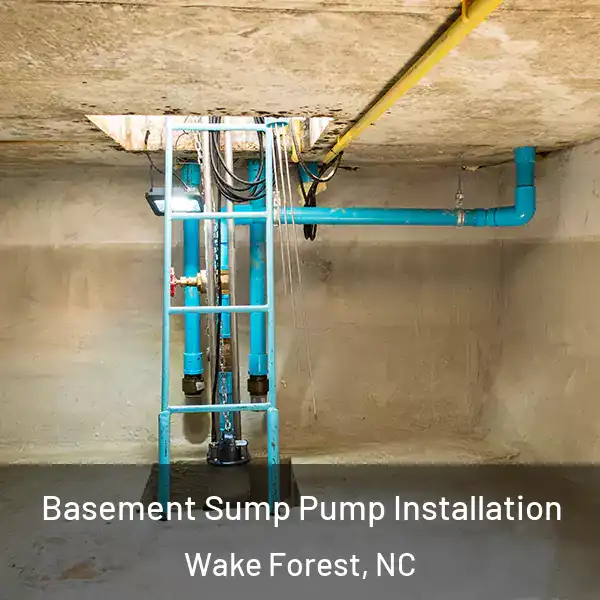  Basement Sump Pump Installation Wake Forest, NC