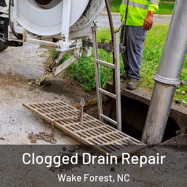  Clogged Drain Repair Wake Forest, NC