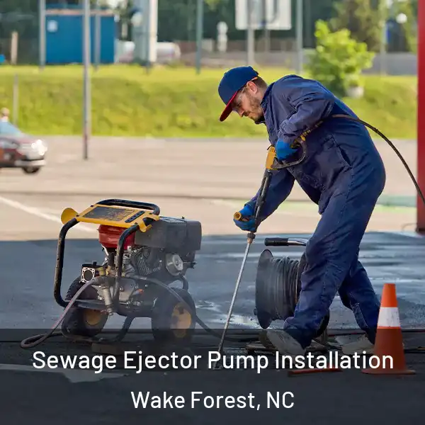  Sewage Ejector Pump Installation Wake Forest, NC
