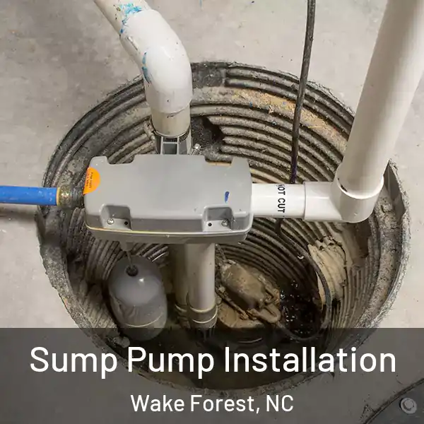  Sump Pump Installation Wake Forest, NC